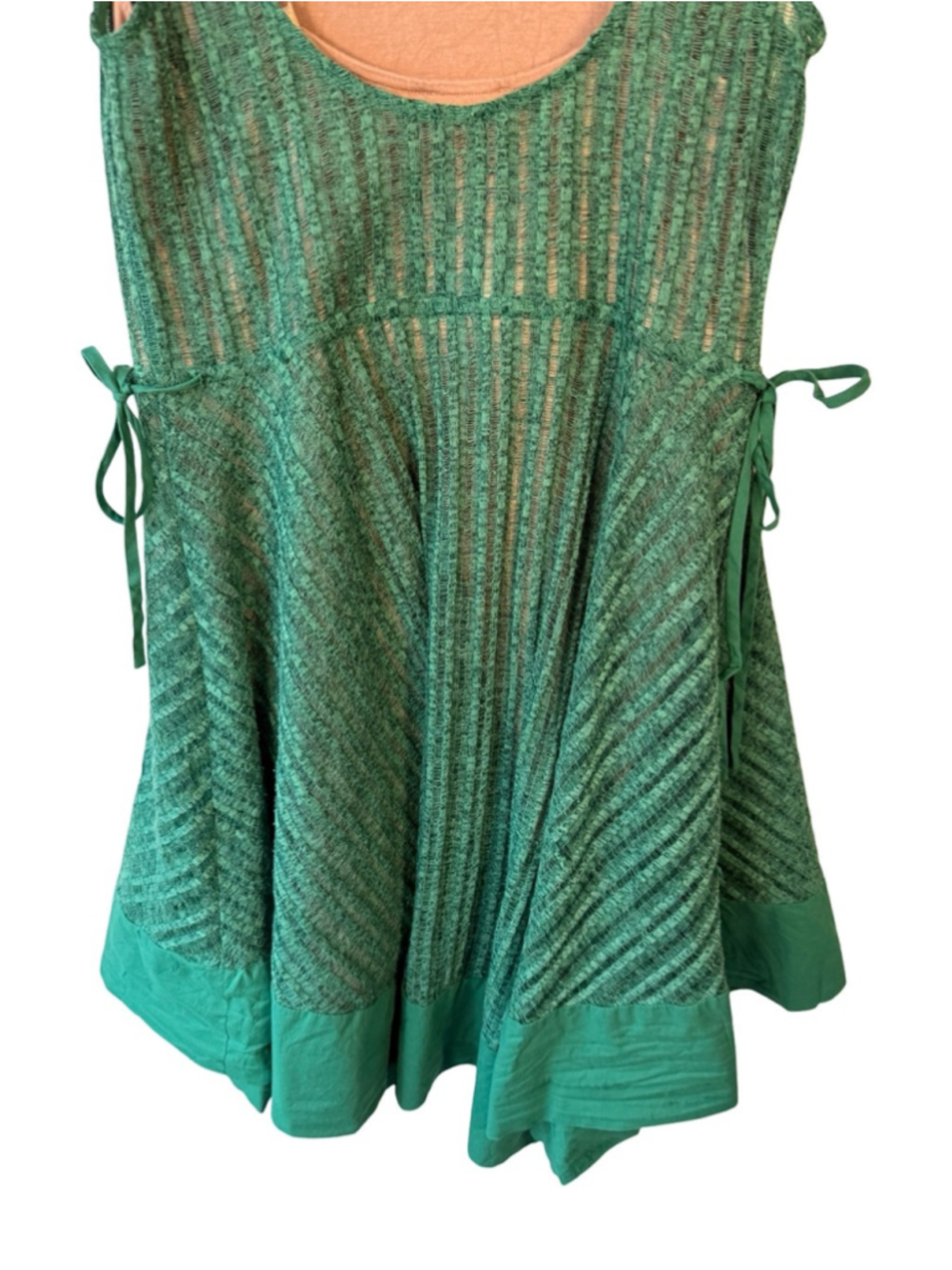 Tracy Reese x Anthropologie Green Sleeveless Knit Fit-and-Flare Dress Size XS - Picture 12 of 12